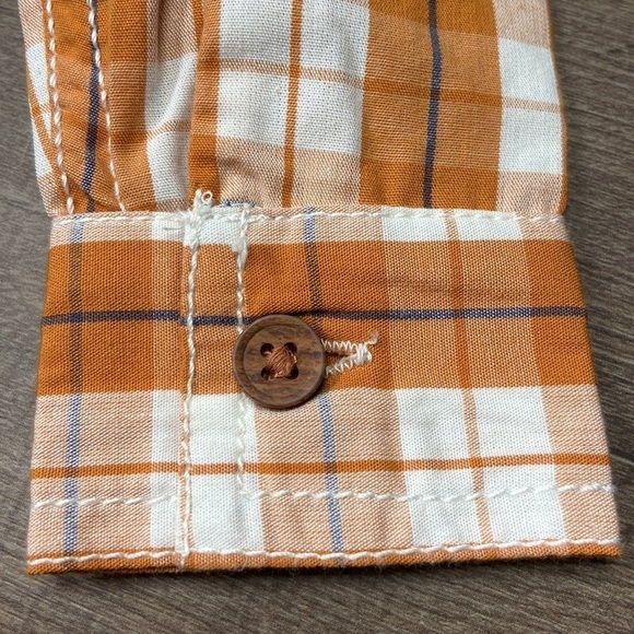 Tommy Bahama Baby Overalls and Orange Plaid Long Sleeve Shirt New Without Tags - Picture 6 of 12